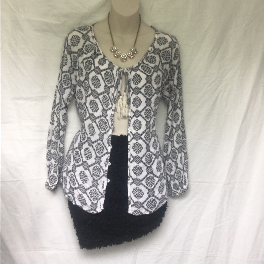 Charlotte Russe LS shirt/ cardigan